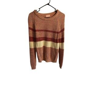 Pink lily rose knit Sweater pink umbre Juniors Large